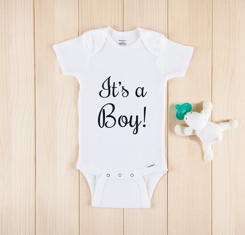 It's a Boy New Baby Boy Onesie Gender Reveal Onesie Etsy