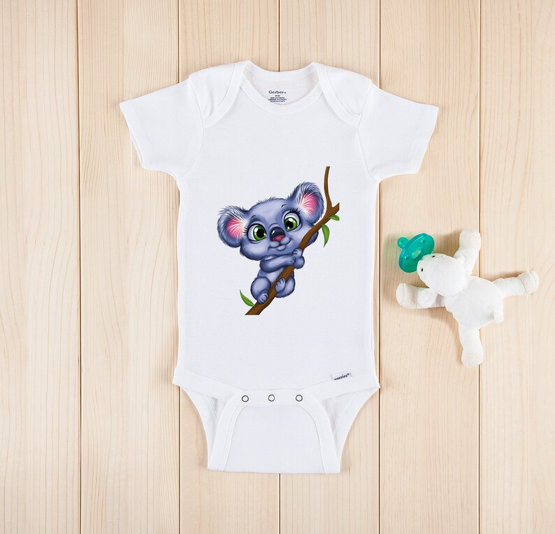 Koala Onesie® Cute Baby Clothes Koala Bear Onesie Personalized Etsy