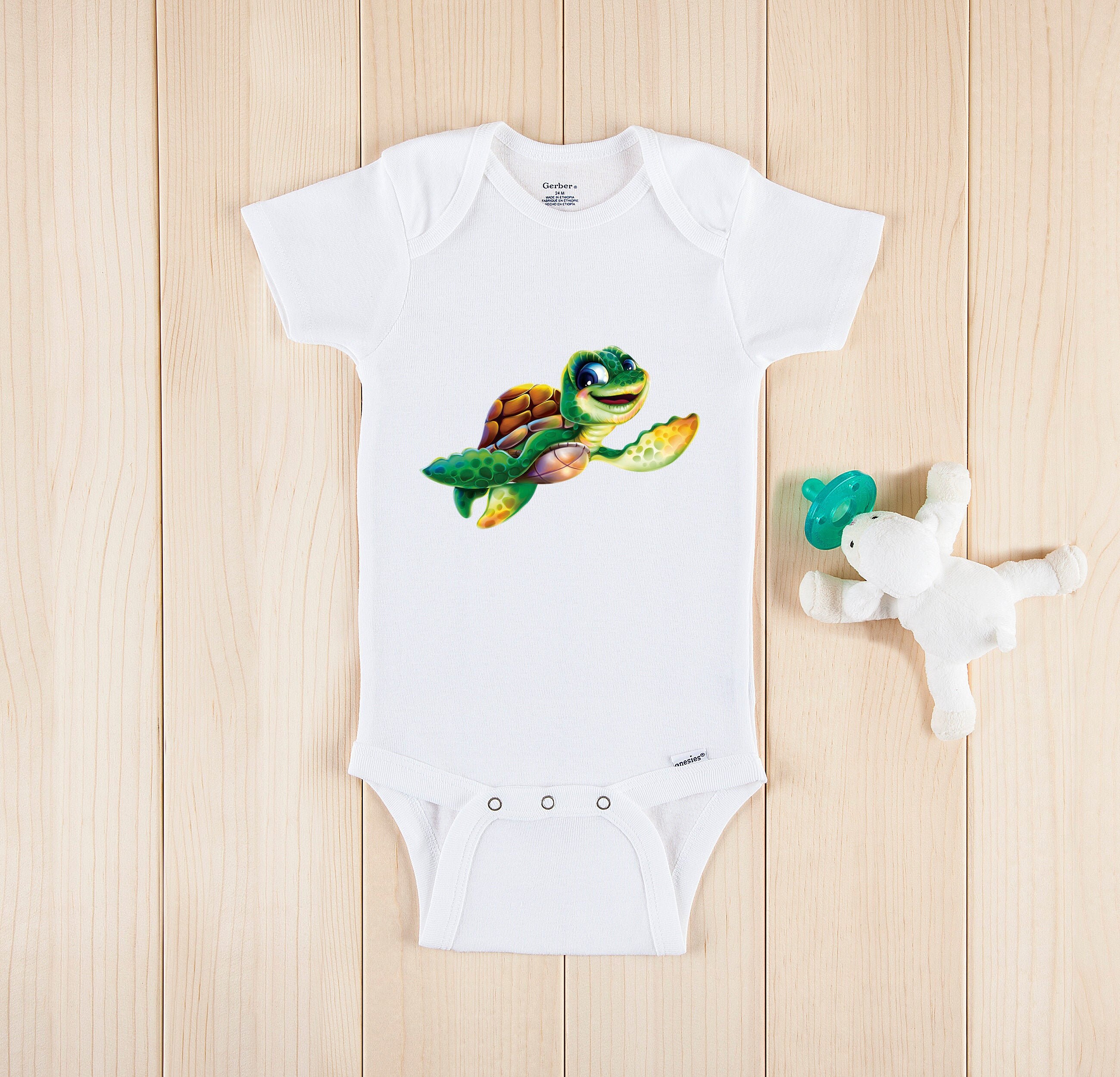 Sea turtle onesie baby Clearance