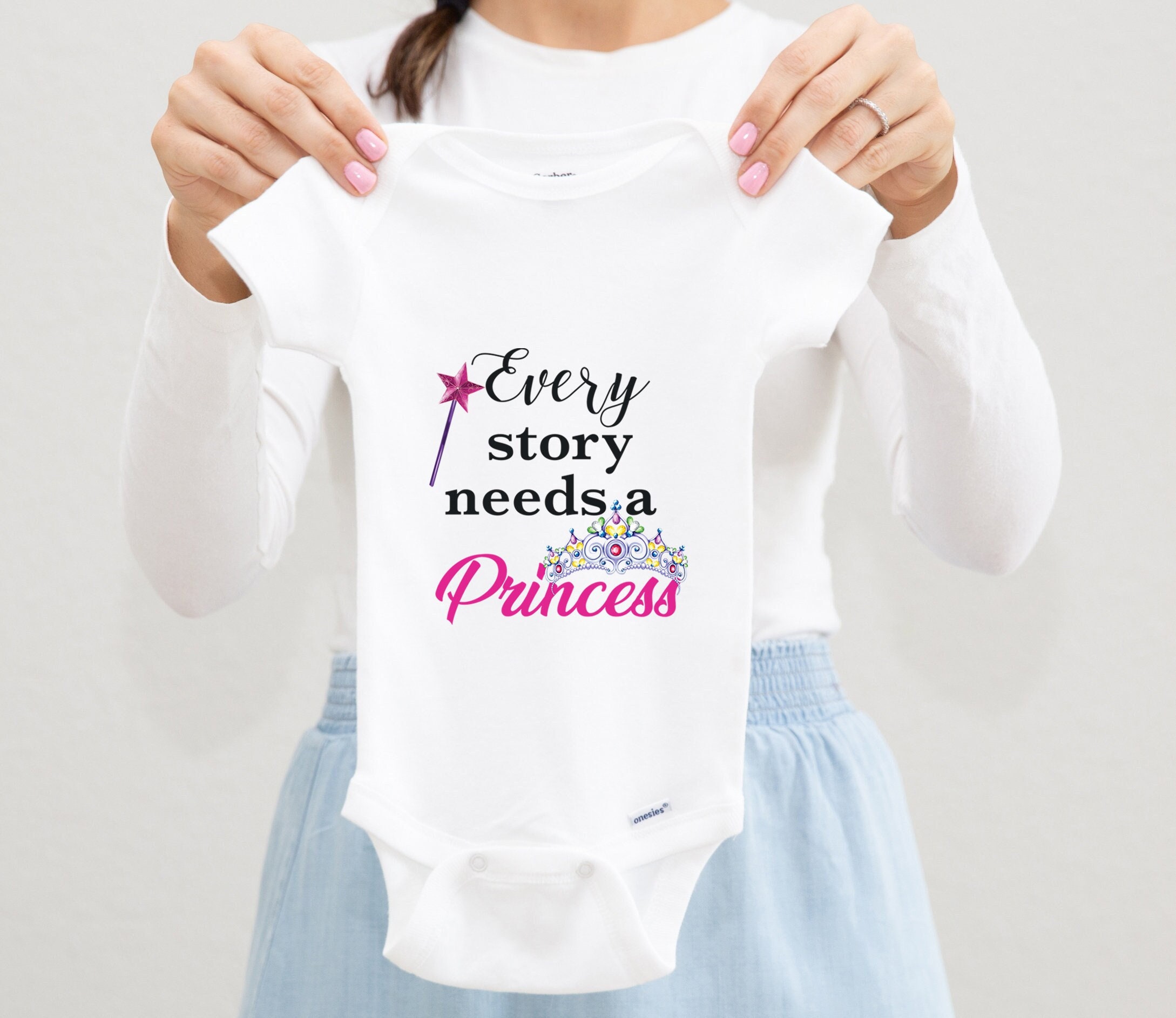 Princess Baby Girl Onesie Toddler Shirt Cute Newborn Coming Home