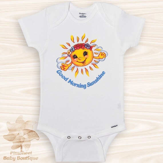 Sun Onesie Cute Baby Clothes Good Morning Sunshine Onesie Etsy