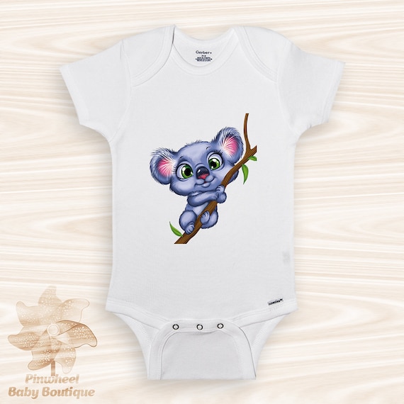 Koala Onesie® Cute Baby Clothes Koala Bear Onesie Personalized Etsy