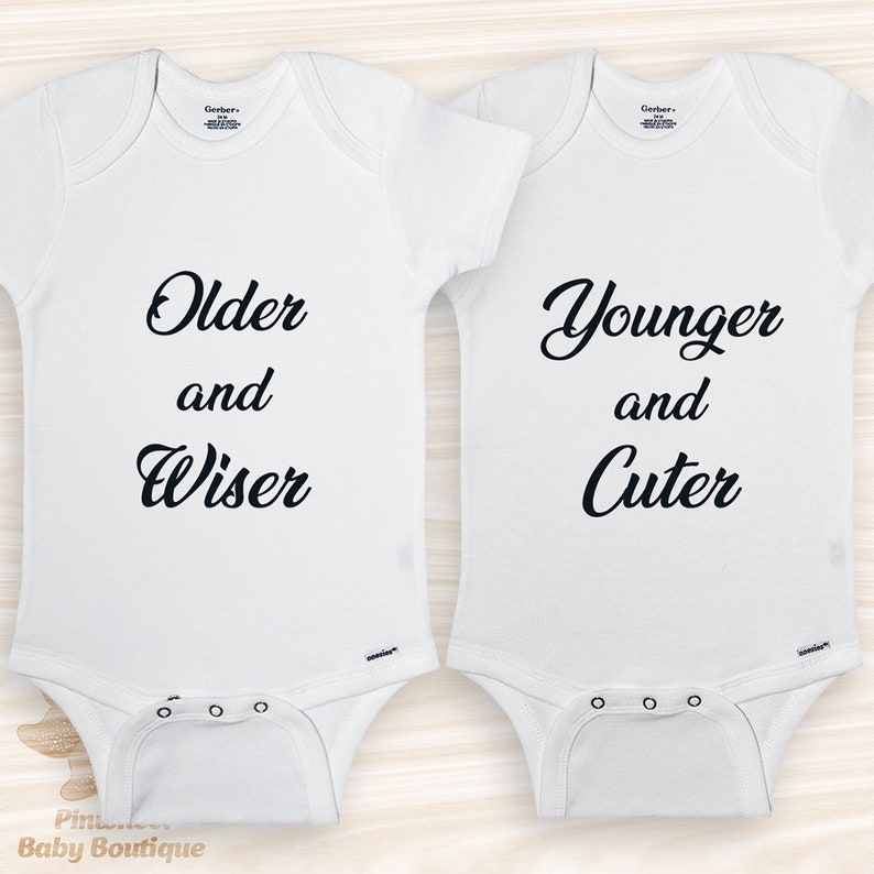Twin Onesies® Twin Baby Clothes Funny Twin Onesies Twin Baby Etsy