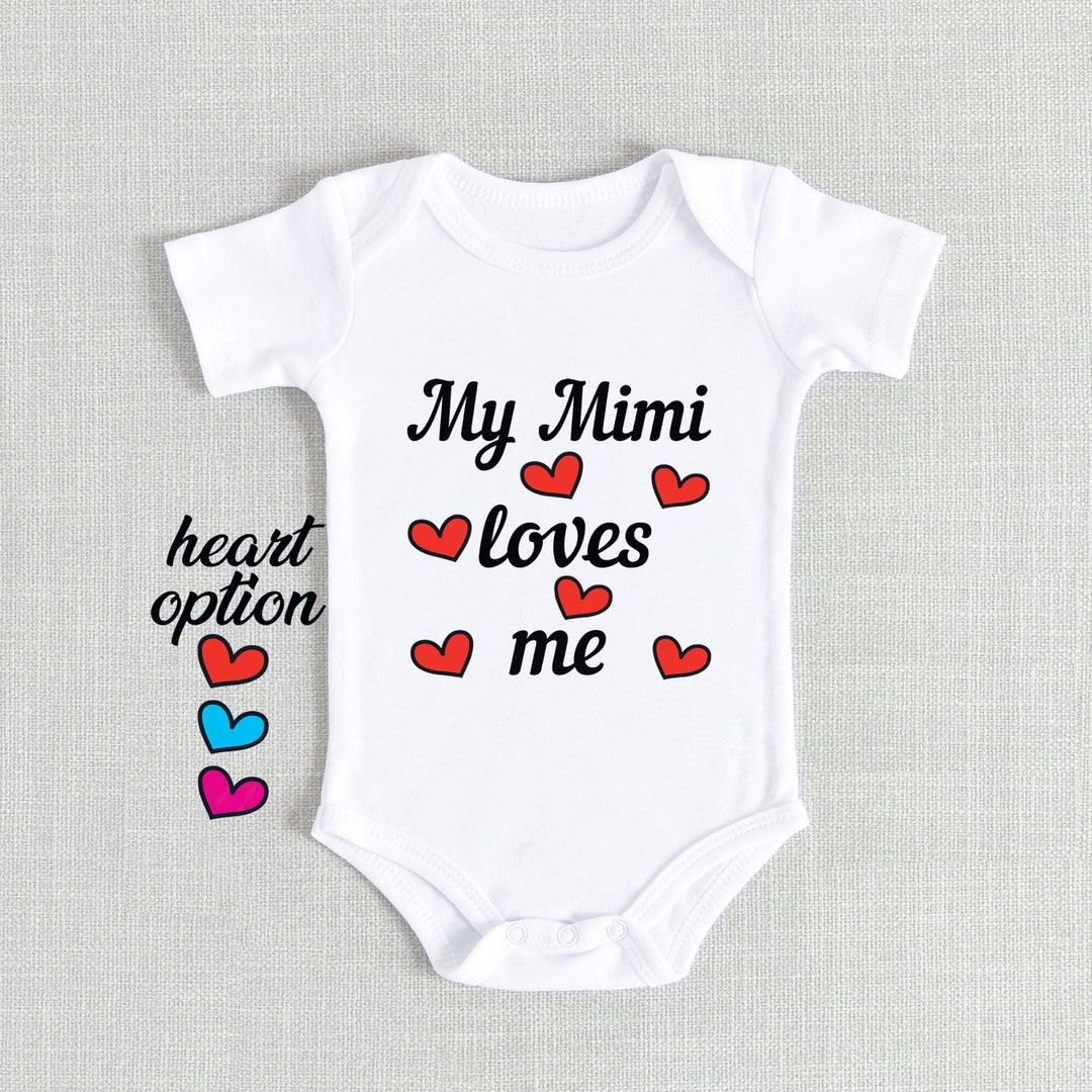 My Mimi And Pappy Love Me Beary Much Baby Bodysuit One Piece NB Athletic Heather