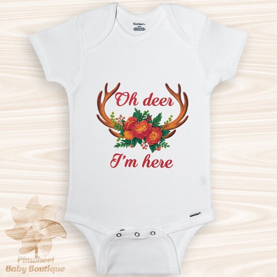 deer onesie baby