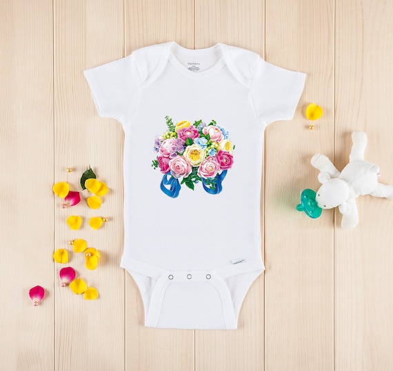 Flower Onesie® Baby Girl Clothes Flower Girl Outfit Floral Etsy