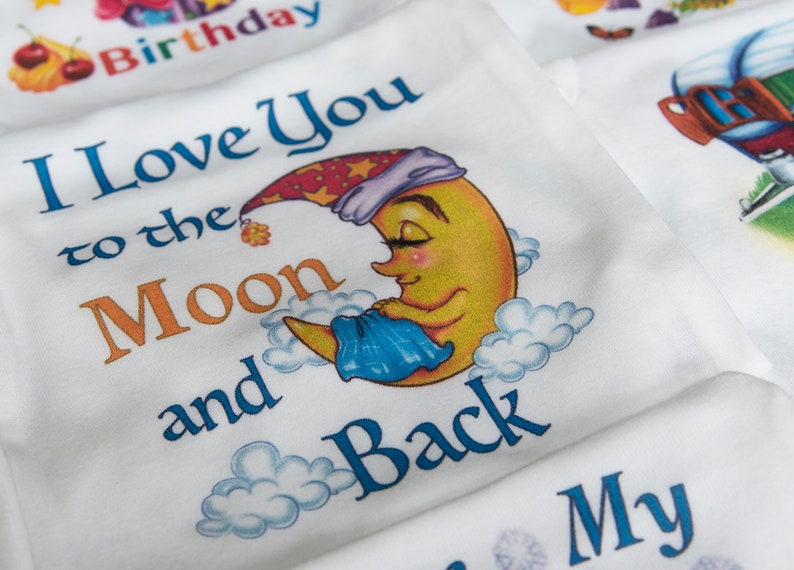I Love You To The Moon And Back Onesie\u00ae Moon Onesie Moon Baby Clothes Baby Shower Gift Love Onesie Newborn Baby Outfit Toddler Moon Shirt