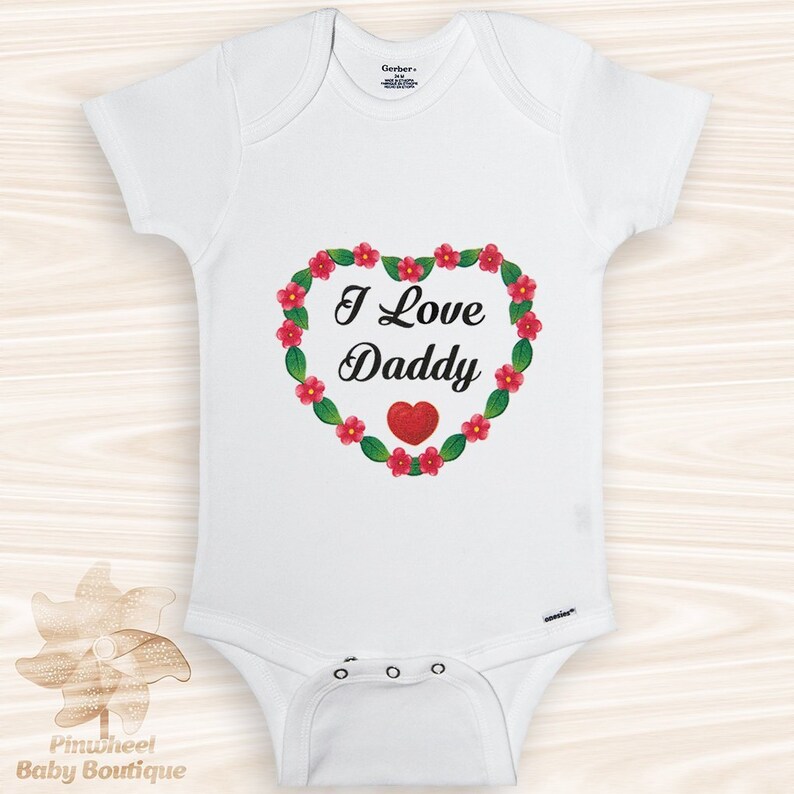 I Love Daddy Onesie U00ae Cute Baby Girl Clothes Love Baby Onesie Valentines Day Onesie Father S Day Gift Floral Heart Onesie Love Daddy Shirt Baby Girls Clothing Clothing I Love Daddy Onesie U00ae Cute Baby Girl Clothes Love Baby Onesie Valentines Day Onesie Father S Day Gift Floral Heart Onesie Love Daddy Shirt Baby Girls Clothing Clothing