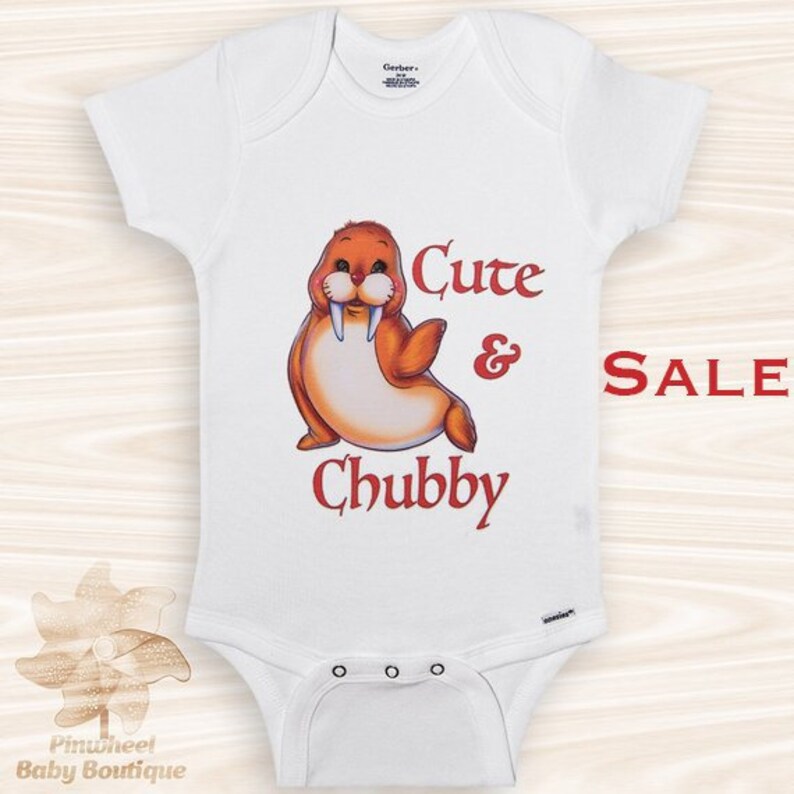 Sale Funny Onesies\u00ae Cute Animal Onesie Chubby Baby Clothes Walrus Onesie Baby Shower Gift Under the Sea Onesie Ocean Onesie 6-9 Months