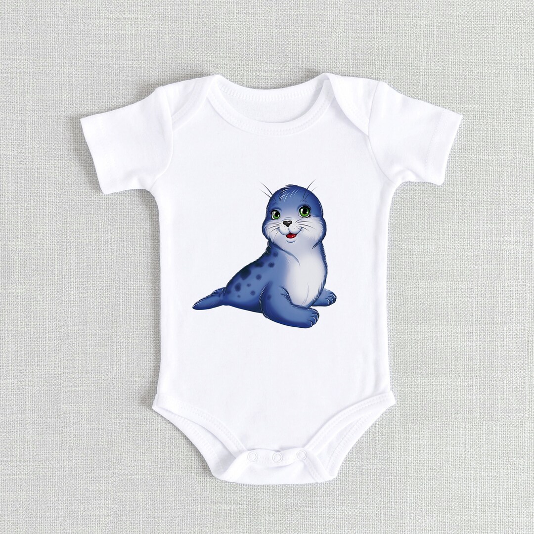 Seal Baby Onesie Sea Animal Baby Clothes Kids Seal Shirt Etsy