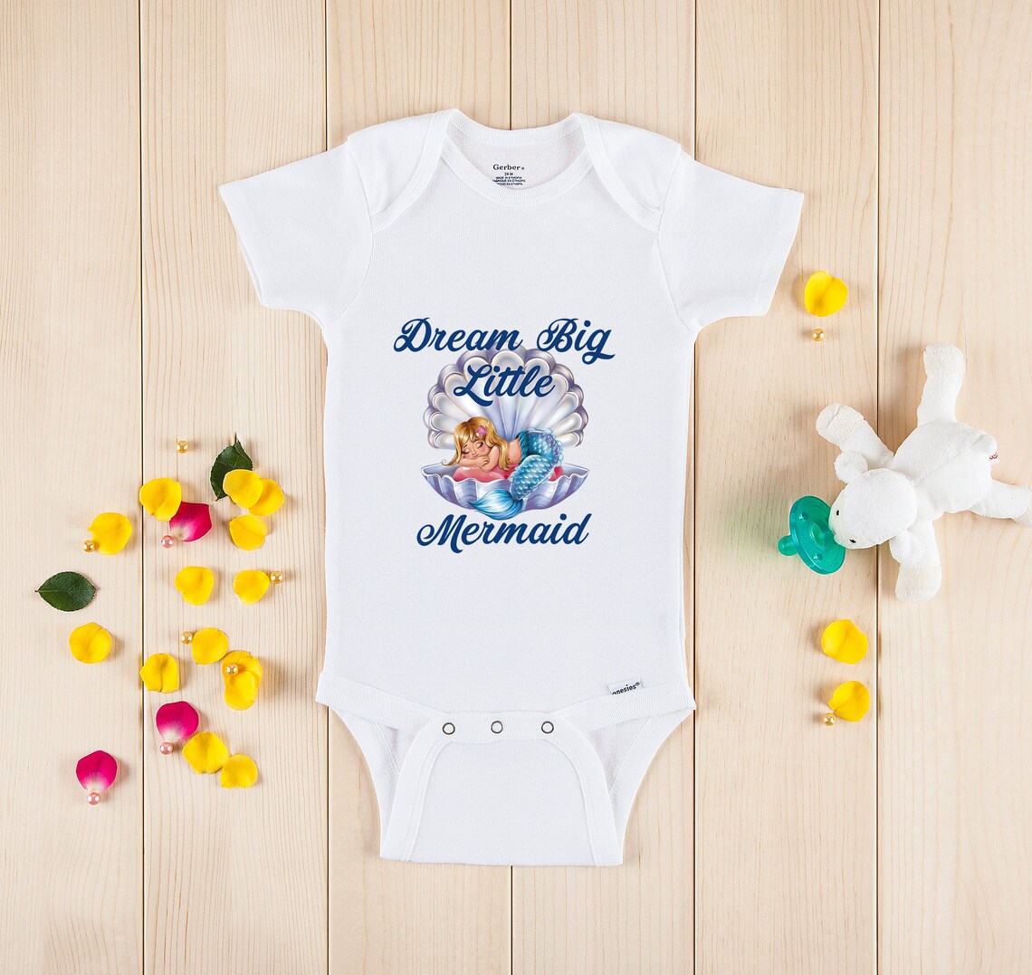 Mermaid Baby Onesie® Baby Shower Gift Mermaid Baby Clothes Etsy