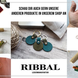 Schlüsselanhänger mit Gravur aus Leder personalisiert, Vintage Style Schlüsselanhänger, Geschenkidee für Damen und Herren 100% Handmade Bild 7