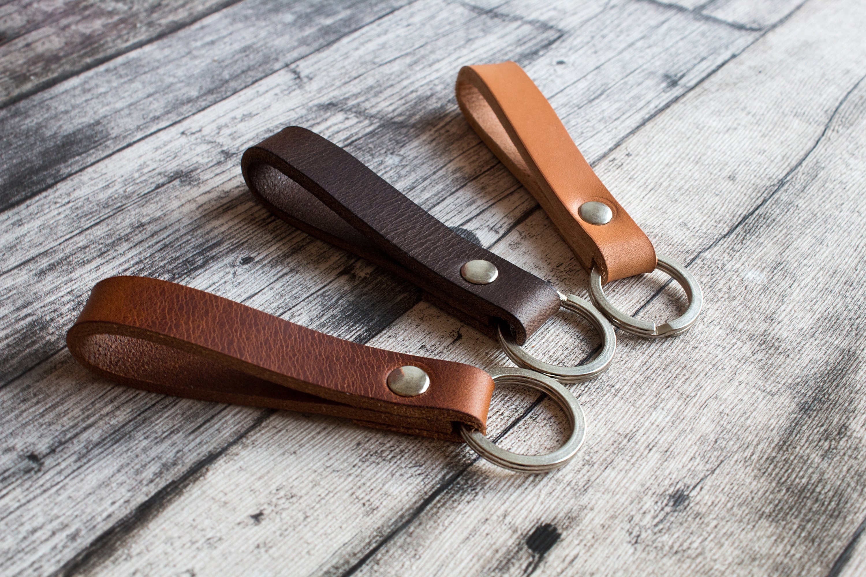 Simple Leather Key Ring