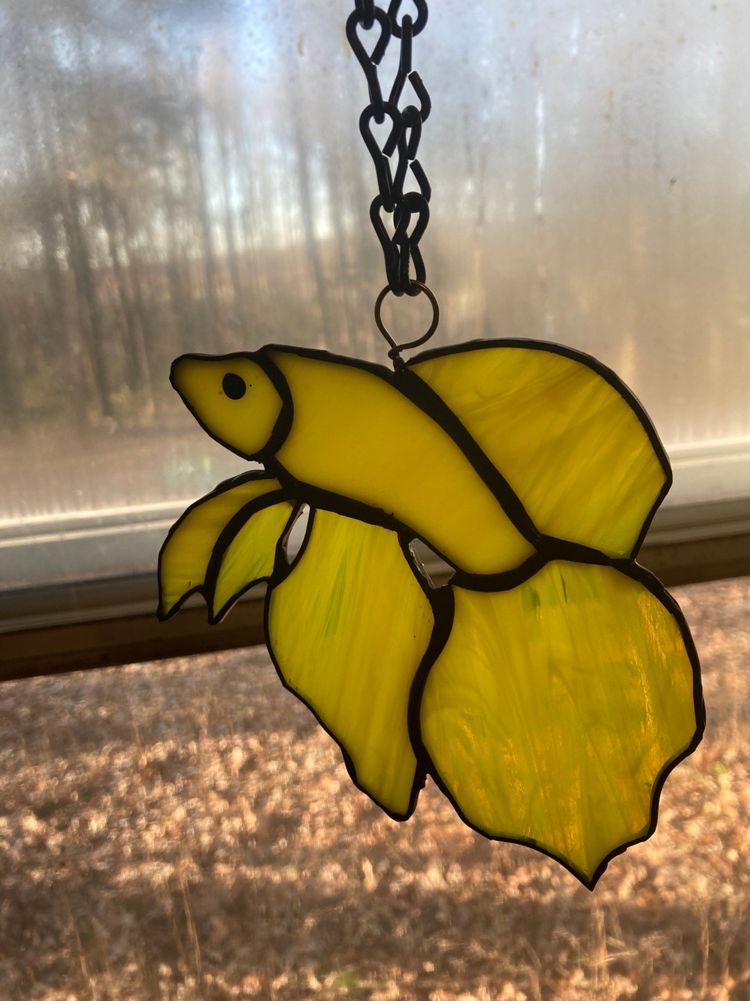 Stained Glass Betta Fish Etsy