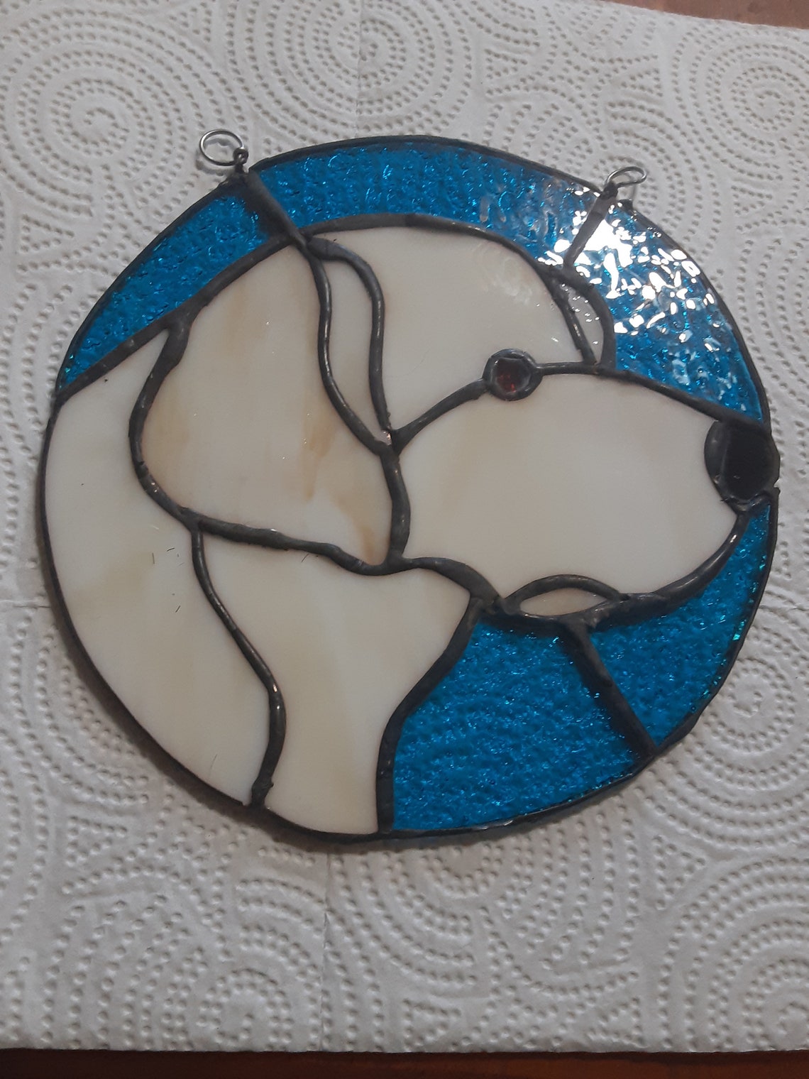 Yellow Labrador Retriever Stained Glass Suncatcher Etsy