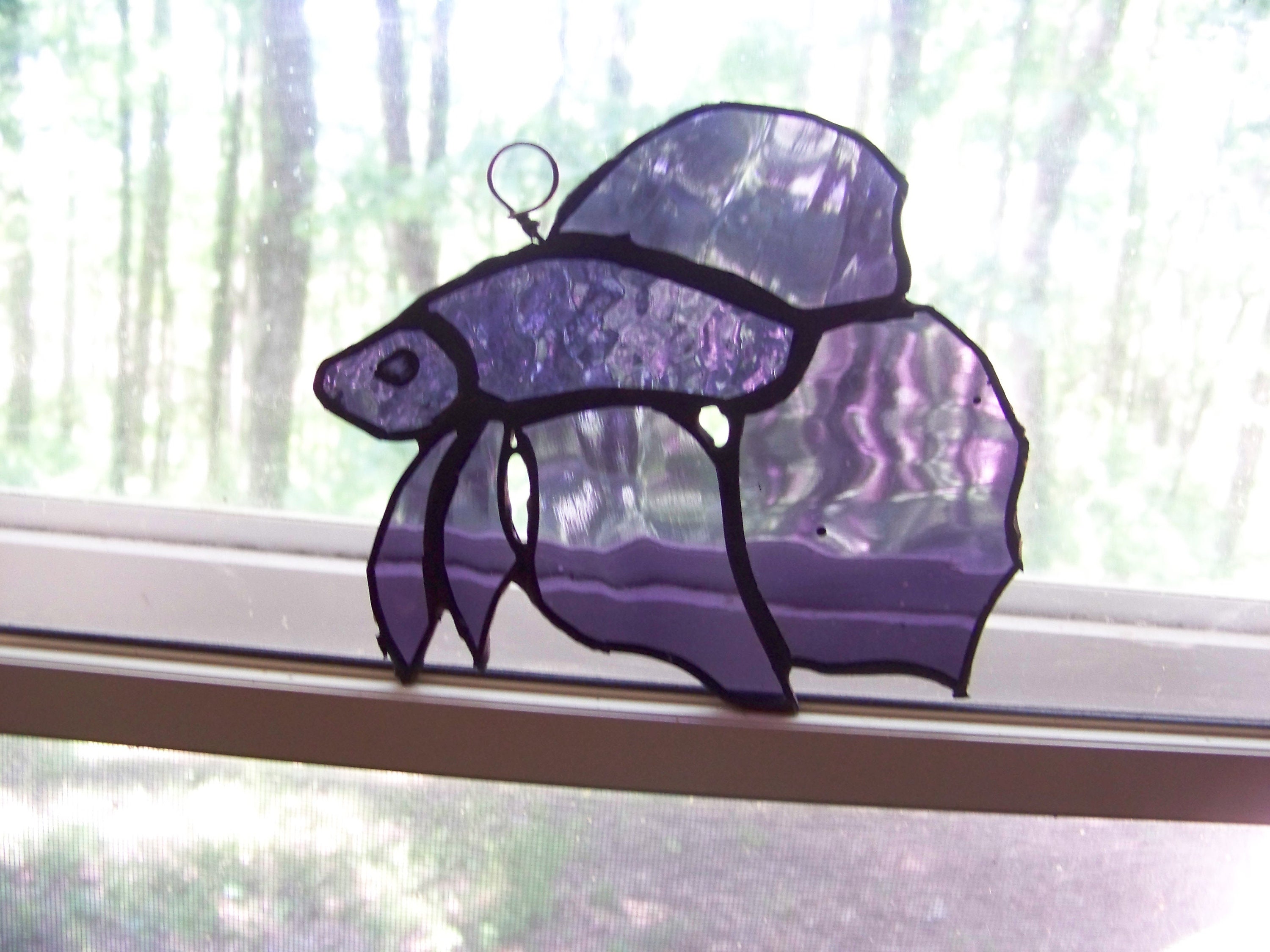 Stained Glass Betta Fish Etsy