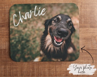 Personalisierte Haustier Foto Maus Pad Benutzerdefinierte Hund Katze Maus Pad Cubicle Decor Geschenk für Coworker Büro Custom Schreibtisch Geschenk für Mama Papa Geschwister Freund