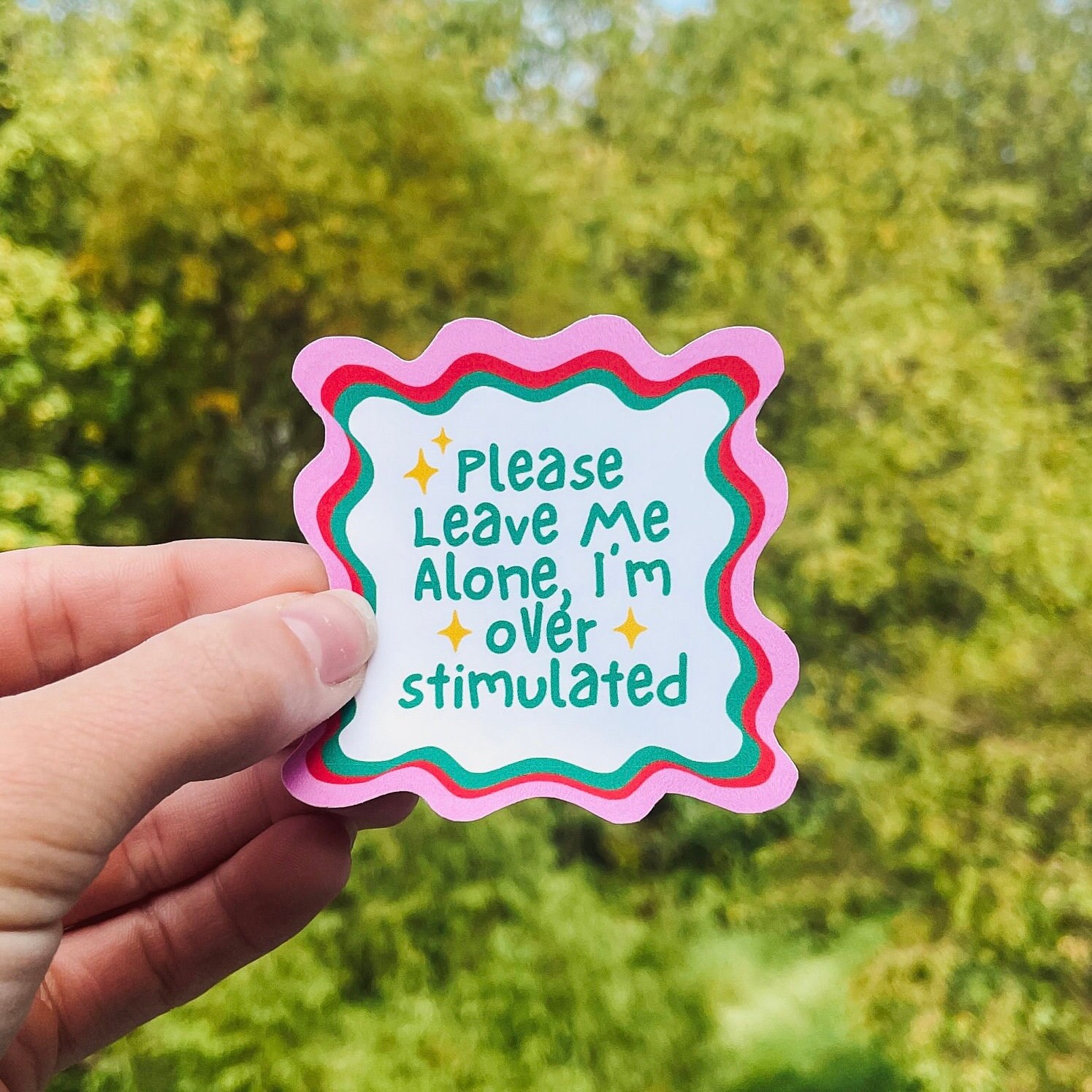 Leave Me Alone I’m Overstimulated Sticker Autism Aticker ADHD Anxiety ...