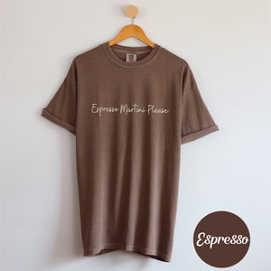 Espresso Martini Please t-shirt Vintage Retro Preppy Stuff Comfort Colors Estetisk Cocktail-t-shirt Espresso Martini Tini Time Tee Espresso