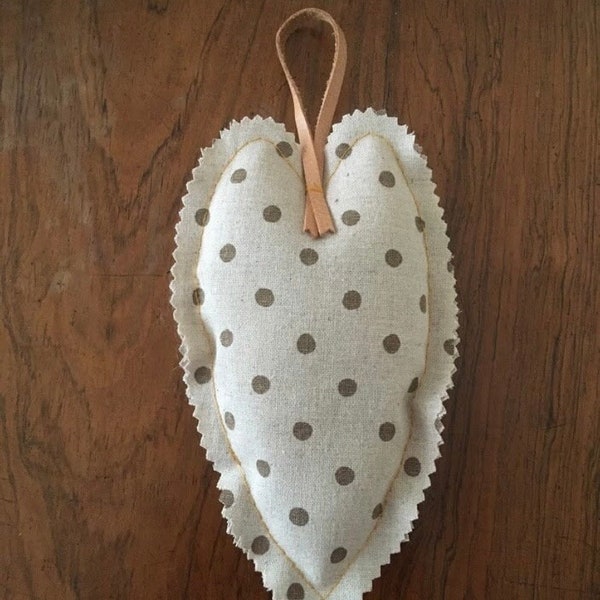 Hanging Lavender Fabric Heart | Door hanger | Birthdays | Thank you gift | Thinking of You | Treat for yourself