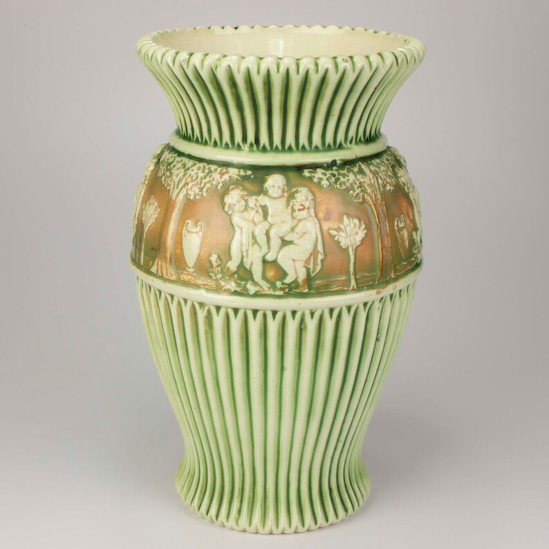 Roseville Pottery Large Donatello Vase Shape 11012 Etsy