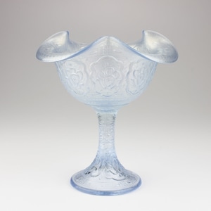 Fenton Persian Medallion Modern Carnival Glass Footed Bowl/Compote Shape 9422