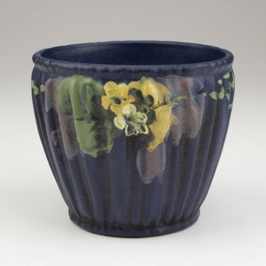 Weller Pottery Louella Jardiniere Planter Pot, Blue