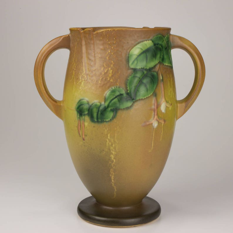 Roseville Pottery Fuchsia or Fuschia Fushia Vase Shape Etsy