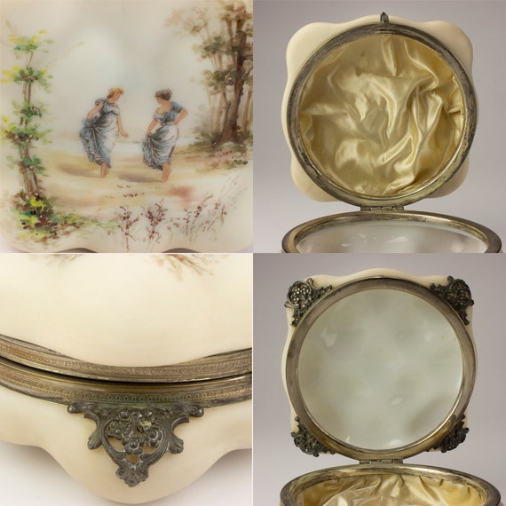 C F Monroe Wave Crest Egg Crate Large Dresser Box… - image 9