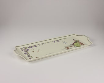 Villeroy & Boch Porcelain Ivory/Multi Design 1900  16" Trays - Choose One or Both