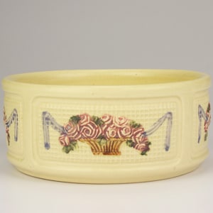 Weller Pottery Roma/Dupont Bowl, Cream/Multicolor