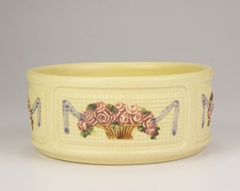 Weller Pottery Roma/Dupont Bowl, Cream/Multicolor