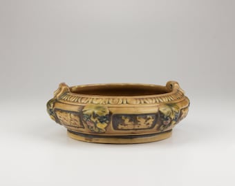 Roseville Pottery Florentine I (Brown) Bowl, Shape 125-5