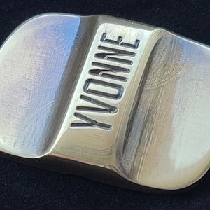 YETI Magslider METAL - Personalized, Engraved.  Choose Shiny Brass or Patina