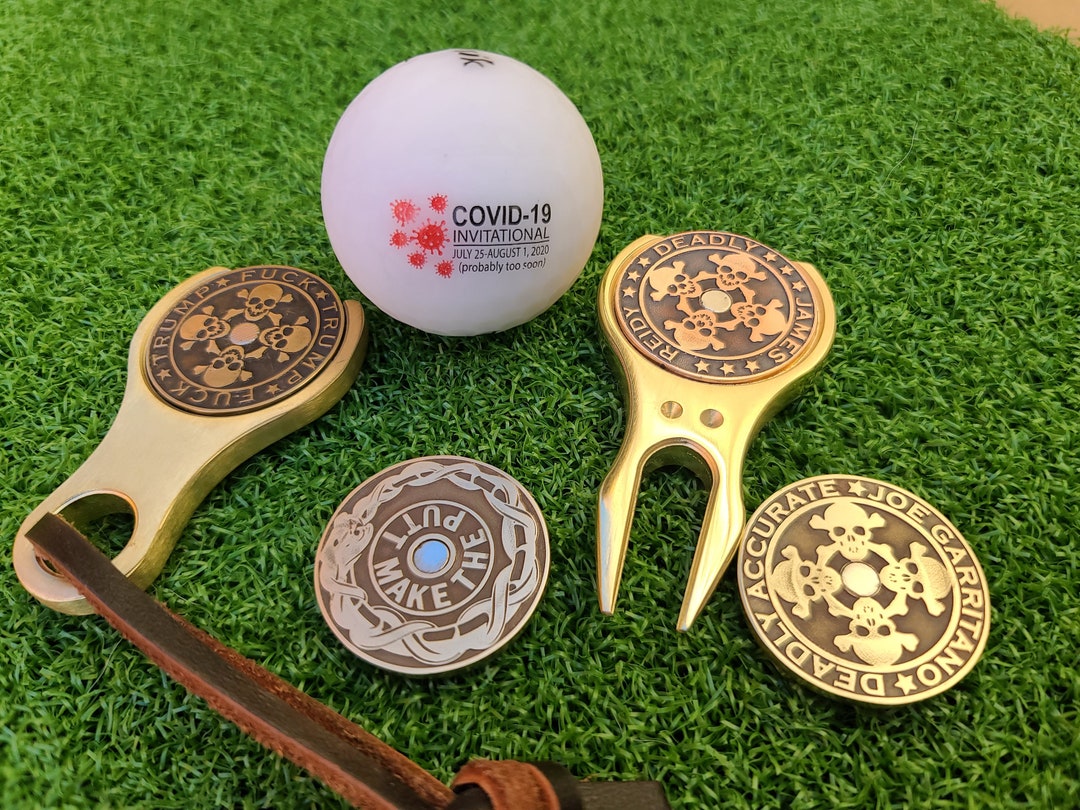 Custom Golf Ball Marker Divot Fixer Personalized Golf Outing Groomsmen