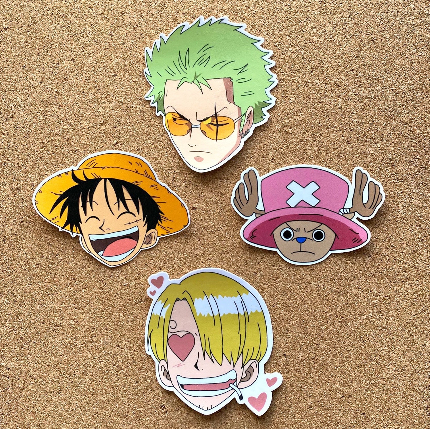 Luffy Zoro Sanji Motion Lenticular Sticker