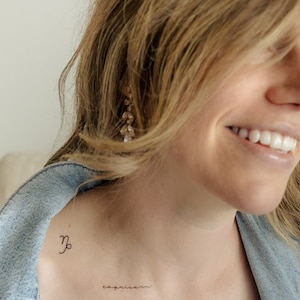Capricorn Temporary Tattoos | The Zodiac Collection
