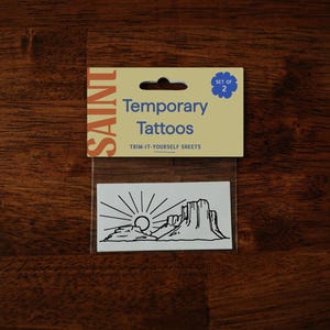 Desert Sunset Temporary Tattoos