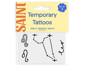 Leo Temporary Tattoos | The Zodiac Collection