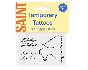 Aquarius Temporary Tattoos | The Zodiac Collection