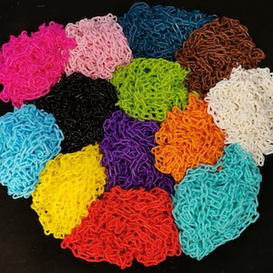 10&#39; Lengths 3mm Plastic Chain High Quality Beautiful Colors Sugar Gliders Necklace Bird Toys