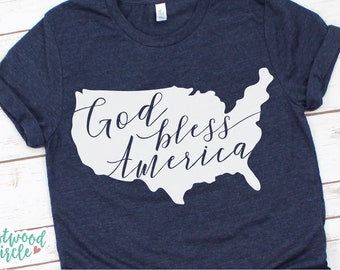 God Bless America svg, 4th of July svg, America svg, Patriotic svg, Fourth of July svg, 4th of July svg Files, July 4th svg Files for Cricut