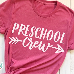 Preschool Crew svg, Preschool svg, School svg, School Crew svg, Grade Crew svg, Teacher svg, Elementary School svg, Preschool svg Files, dxf
