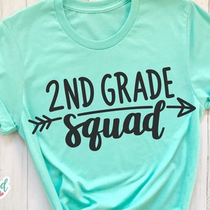 2e klas Squad svg, 2e klas svg, tweede klas svg, school svg, schoolploeg svg, leraar svg, basisschool svg, schoolshirt svg
