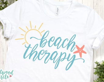 Beach Therapy svg, Beach svg, Beach svg Files for Cricut, Beach svg Files, Beach Shirt svg, Beach svg Cut File, dxf, png, Commercial Use svg