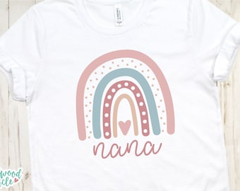 Nana Rainbow svg, Nana svg, Nana png, Babcia svg, Pliki Nana svg, Dzień Matki svg Nana, Pliki Nana svg dla Cricut, Nana png Sublimacja