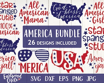4th of July svg Bundle, 4th of July svg, America svg Bundle, America svg, Patriotic svg, Fourth of July svg, 4th of July svg Files, July 4th