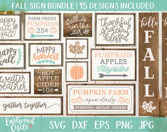 Fall svg Bundle, Fall svg, Fall svg Files, Fall Sign svg, Fall Sign svg Bundle, Fall svg Files for Cricut, Fall Sign svg Files, Autumn svg