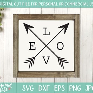 Love with Arrows svg, Love Arrows svg, Valentine svg, Valentines svg, Love svg File, Love svg, Sign svg, Love Sign dxf, Commercial Use, dxf