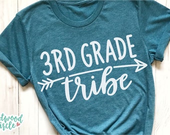 3rd Grade Tribe svg, 3rd Grade svg, Third Grade svg, School svg, Third Grade Tribe, Teacher svg, Elementary School svg, School Shirt svg